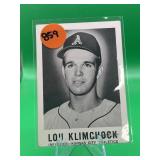 RARE HI# 1960 LEAF LOU KLIMCHOCK CARD