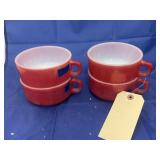 4 Pcs - Fireking Soup Mugs