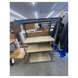 4-Shelf Metal Shelving Unit w/Particle Board