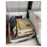 Plastic Bin of Sheet Music - Books & More