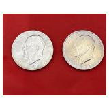 2 - Clad Eisenhower Dollars