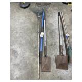 Leaf Rake - Garden Rake - Shovel