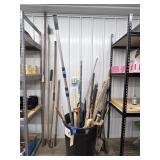 Platic Trash Can w/Measuring Stick - Wood Baseball