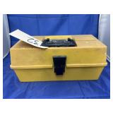 Plastic Tackle Box w/Assorted Tackle