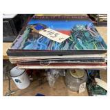 Pile of Assorted Vinyl Records