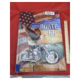 Metal Single Sided Route 66 Sign 17"x12"