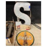 3 Assorted Signs - Metal "S" - Quaker Oats
