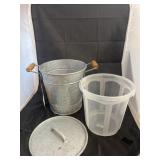 Galvanized Ice Bucket w/Plastic Insert