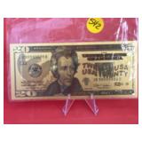 24K Gold Foil Dollar