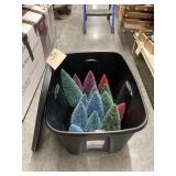 Assorted Christmas Tree in 18 Gal Plastic Tote