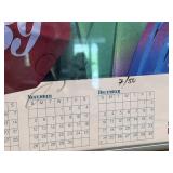 Purolator Beach Calendar Poster 1989 36"x22"