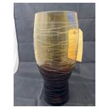 Glass Amber Vase