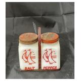Vintage Milk Glass Salt/Pepper Shakers