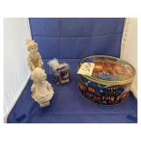 Tea Light Wax Melter - Cookie Tin - Figurine