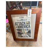 Framed Tulsa World 911 Edition 23"x29"