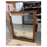 Large Wooden Framed Mirror 35"x45"