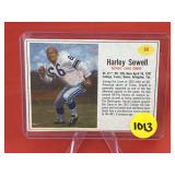 1962 Post Football Card Harley Sewell