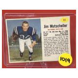 1962 Post Football Card Jim Mutsheller