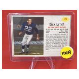 1962 Post Football Card Dick Lyunch