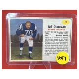 1962 Post Football Card Art Donovan