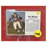 1962 Post Football Card Dee Mackey