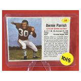1962 Post Football Card Bernie Parrish