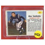 1962 Post Football Card Alex Sandusky
