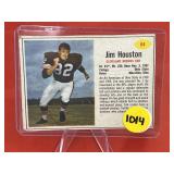 1962 Post Football Card Jim Houston