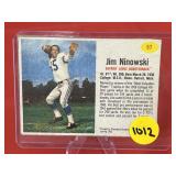 1962 Post Football Card Jim Ninowski