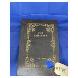War & Peace Hide Away Book w/Wood Carvings