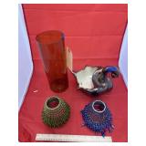Amber Vase - Light Shades - Porcelain Swan