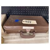 Briefcase w/Assorted Fashion Jewelry 14"x8"x4"