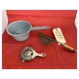 Enameled Pan - Strainer - Hawthorne Cocktail Strai