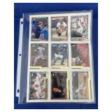 Uncut Sheet Baseball Cards