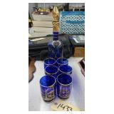 6 - Oriental Cobalt Drinking Glasses