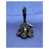 Fenton Black Hand painted Bell