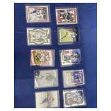 10 - Assorted Football Superstars Cards
