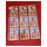 1987 Topps Baseball Sheet Ozie Smith