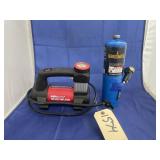 Partial Propane Bottle w/Torch head & Inflator