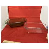 Anchor Hocking Green & Clear Bread Pans