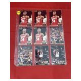 Stadium Club Basketball Sheet 9 Cards Olajuwon
