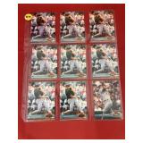 1991 Stadium Club Baseball Sheet 9 Cards