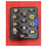 12 - Fashion Rings in Display