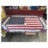 Woven American Flag Throw