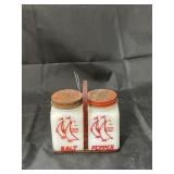 Vintage Milk Glass Salt/Pepper Shakers
