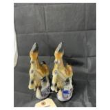 Pair Italian Porcelain Horse Figures