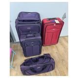 American Tourister Rolling Luggage - Red Pc