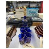6 - Oriental Cobalt Drinking Glasses