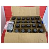 Box of 24 NEW Clear Glass Bottles