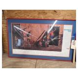 Purolator Beach Calendar Poster 1988 38"x23"